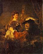 Rembrandt and Saskia pose as The Prodigal Son in the Tavern Rembrandt